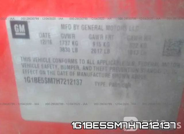 1G1BE5SM7H7212137 фото 10
