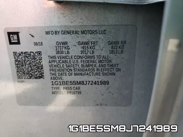 1G1BE5SM8J7241989 фото 2