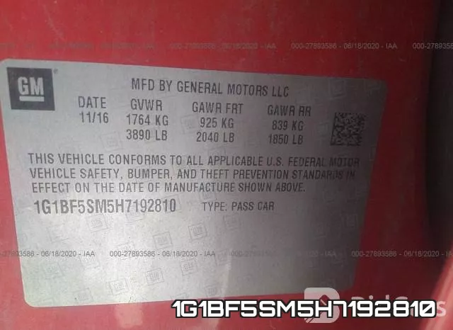 1G1BF5SM5H7192810 фото 10