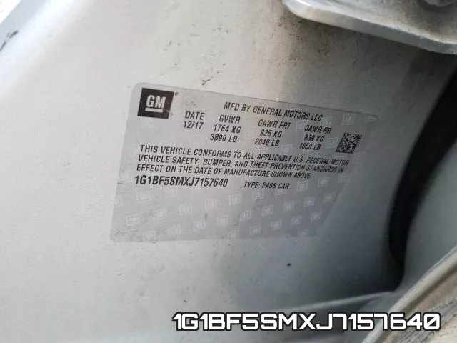 1G1BF5SMXJ7157640 фото 2