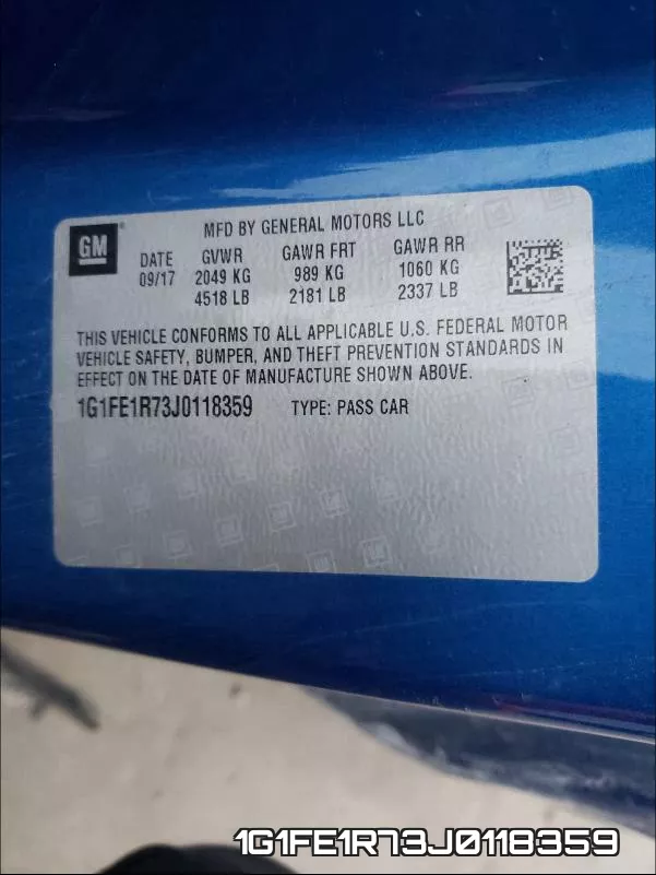 1G1FE1R73J0118359 фото 2