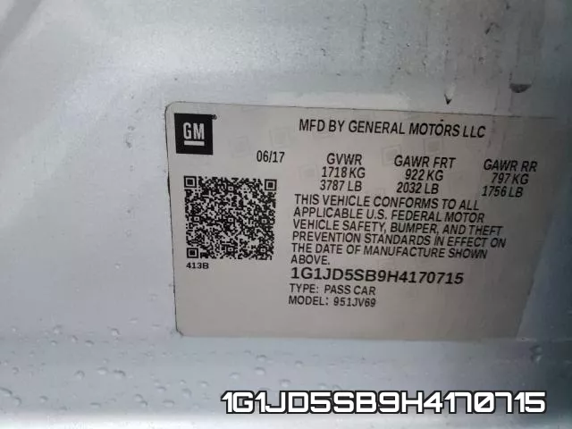 1G1JD5SB9H4170715 фото 2