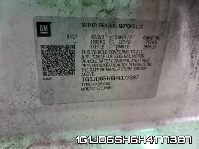 1G1JD6SH6H4177387 фото 2