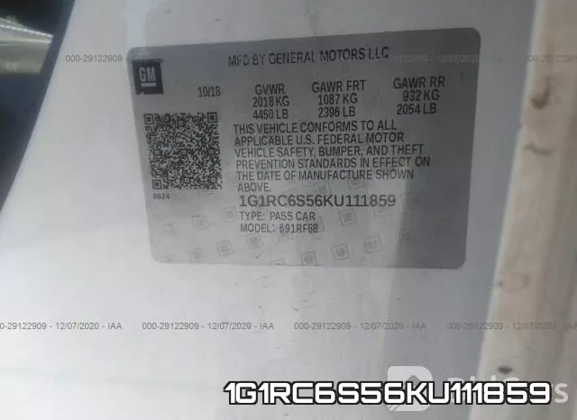 1G1RC6S56KU111859 фото 10