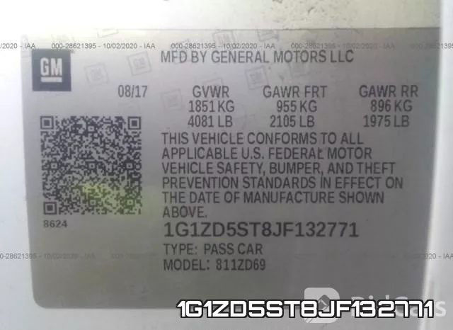 1G1ZD5ST8JF132771 фото 8