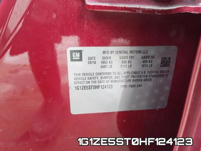 1G1ZE5ST0HF124123 фото 2