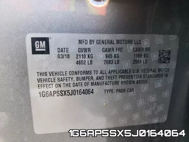 1G6AP5SX5J0164064 фото 2