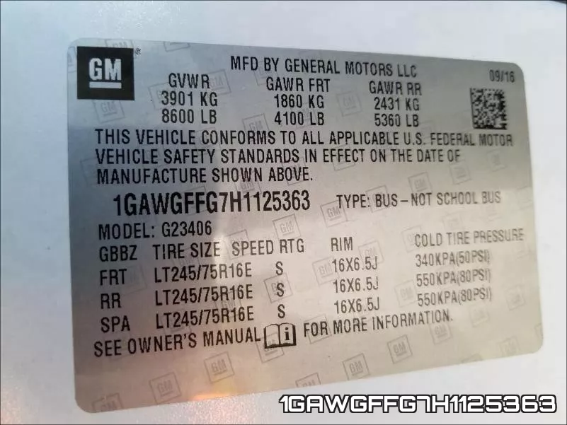 1GAWGFFG7H1125363 фото 2