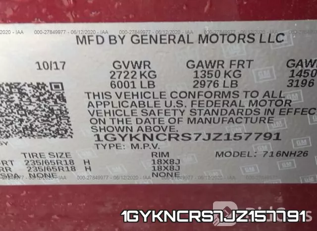 1GYKNCRS7JZ157791 фото 9