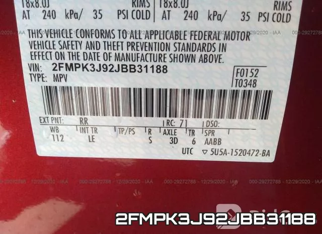 2FMPK3J92JBB31188 фото 10