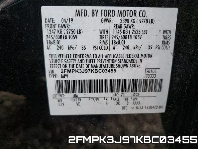 2FMPK3J97KBC03455 фото 2