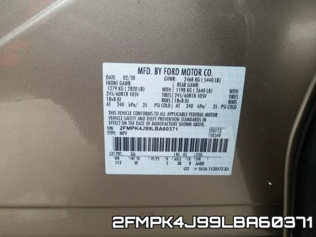 2FMPK4J99LBA60371 фото 2