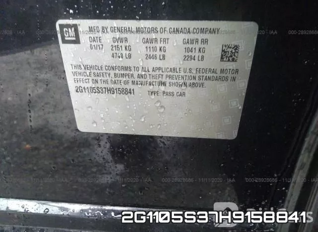 2G1105S37H9158841 фото 8