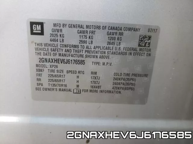 2GNAXHEV6J6176585 фото 2