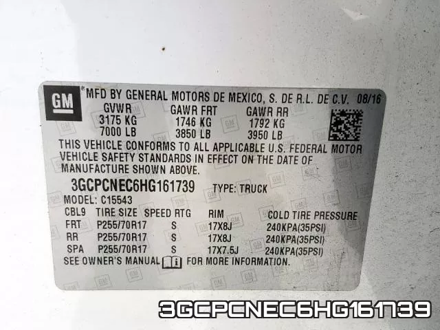 3GCPCNEC6HG161739 фото 2