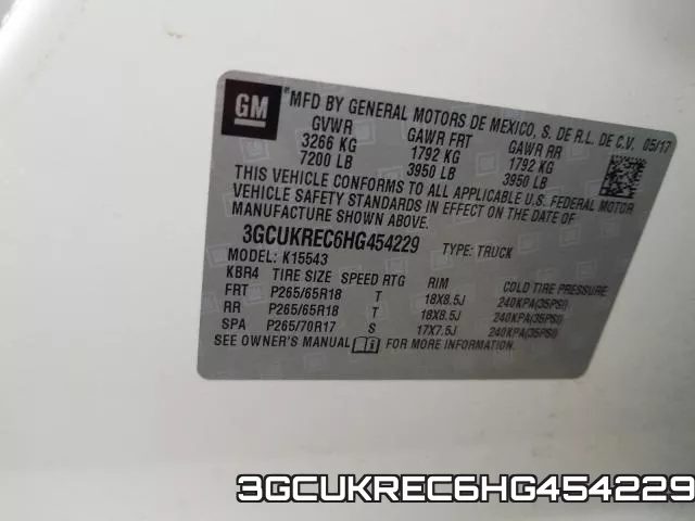 3GCUKREC6HG454229 фото 2
