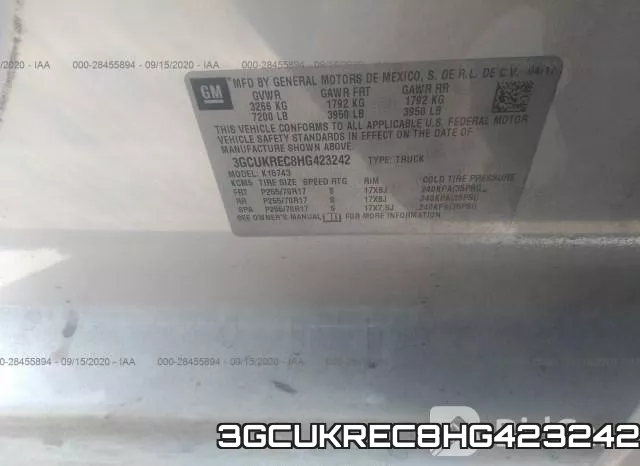 3GCUKREC8HG423242 фото 9