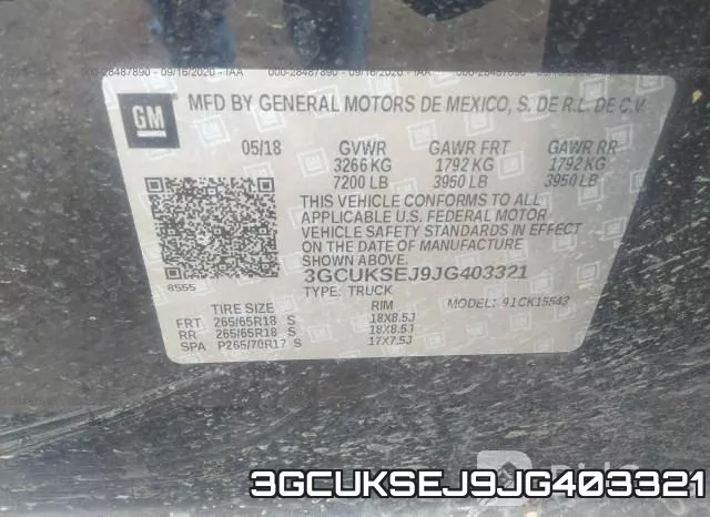3GCUKSEJ9JG403321 фото 9