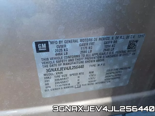 3GNAXJEV4JL256440 фото 2