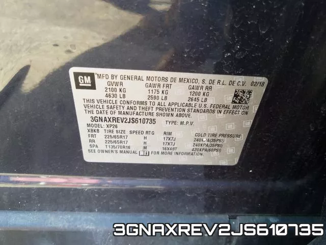 3GNAXREV2JS610735 фото 2