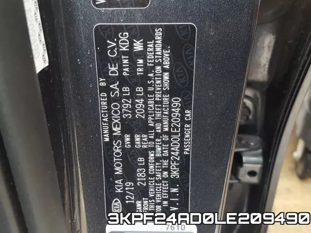 3KPF24AD0LE209490 фото 2