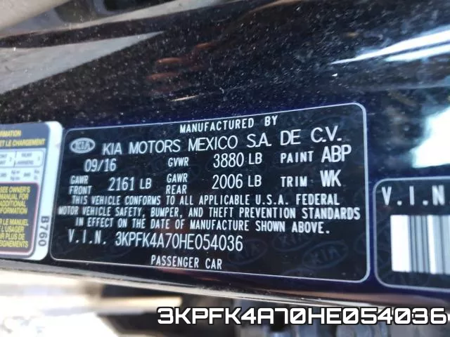 3KPFK4A70HE054036 фото 2