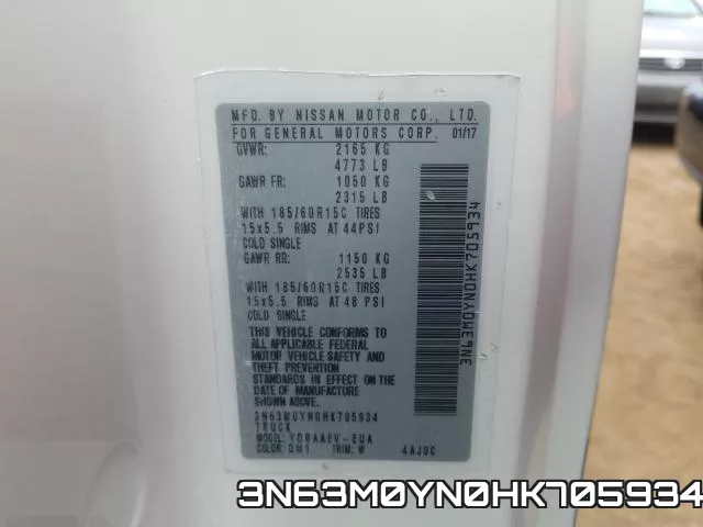 3N63M0YN0HK705934 фото 2