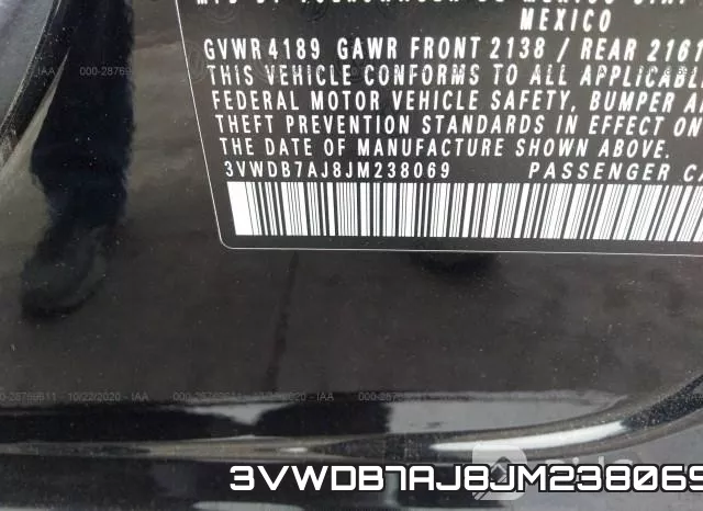 3VWDB7AJ8JM238069 фото 10