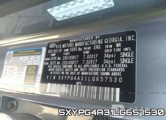 5XYPG4A31LG657530 фото 8