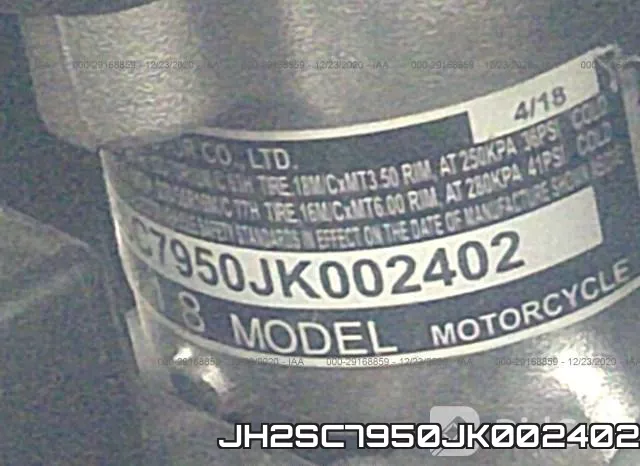 JH2SC7950JK002402 фото 2