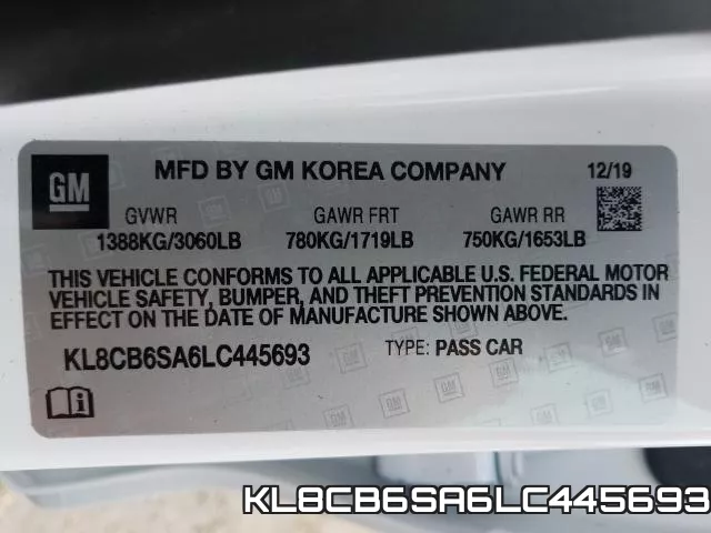 KL8CB6SA6LC445693 фото 2
