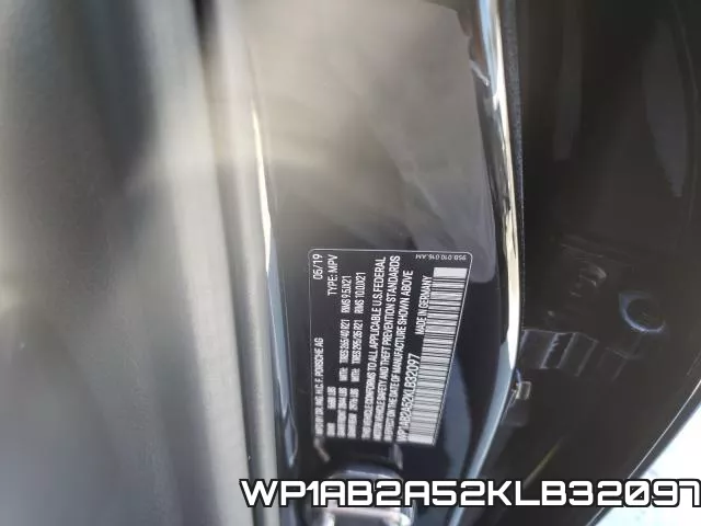 WP1AB2A52KLB32097 фото 2