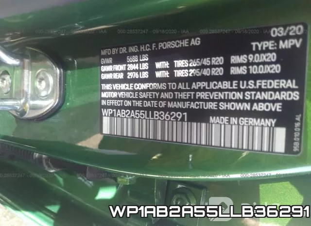 WP1AB2A55LLB36291 фото 10