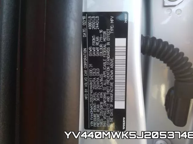 YV440MWK5J2053748 фото 2