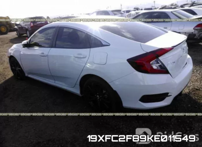 19XFC2F89KE011549 фото 4