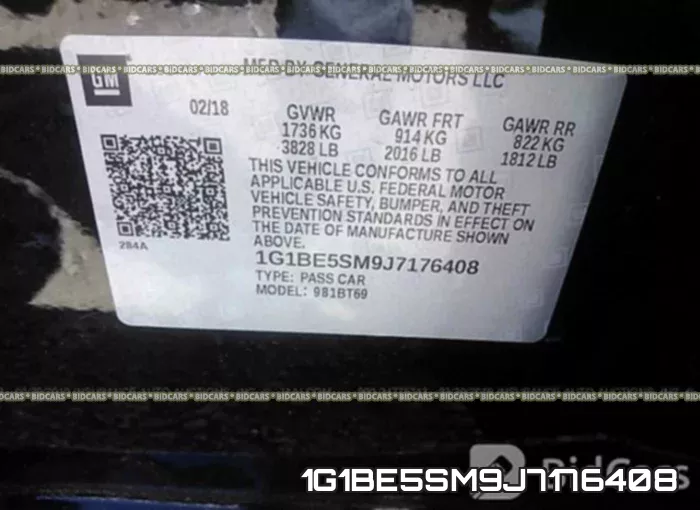 1G1BE5SM9J7176408 фото 10