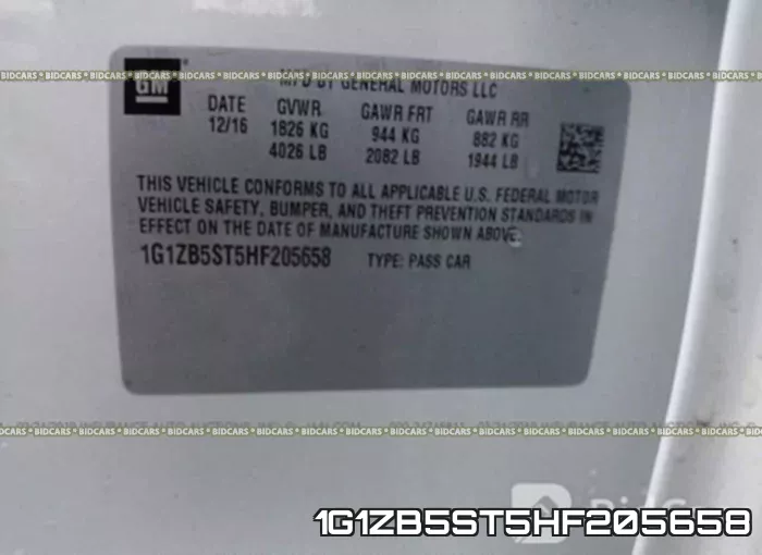 1G1ZB5ST5HF205658 фото 10
