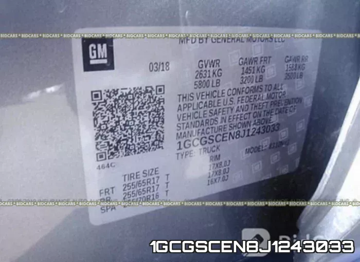 1GCGSCEN8J1243033 фото 10