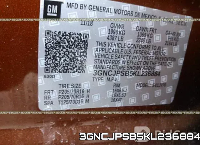 3GNCJPSB5KL236884 фото 10