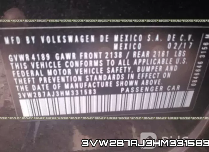 3VW2B7AJ3HM331583 фото 10