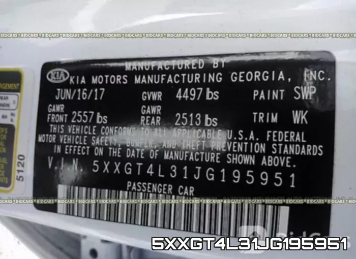 5XXGT4L31JG195951 фото 10