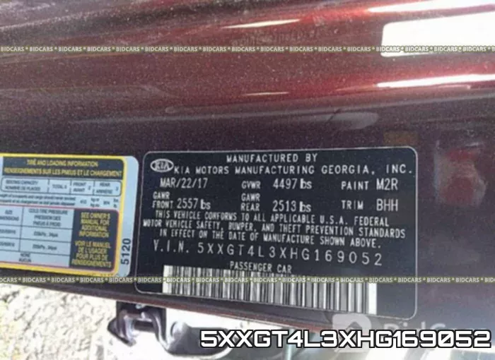 5XXGT4L3XHG169052 фото 10