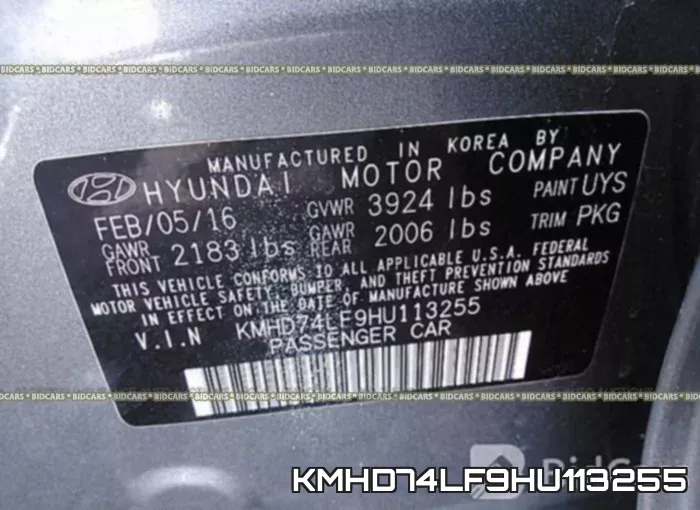 KMHD74LF9HU113255 фото 10