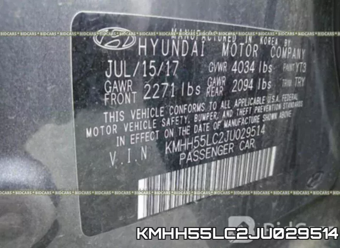 KMHH55LC2JU029514 фото 10