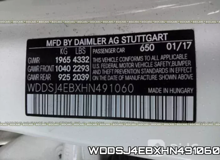 WDDSJ4EBXHN491060 фото 10