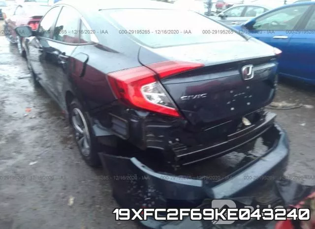 19XFC2F69KE043240 фото 4