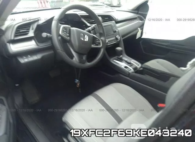 19XFC2F69KE043240 фото 6