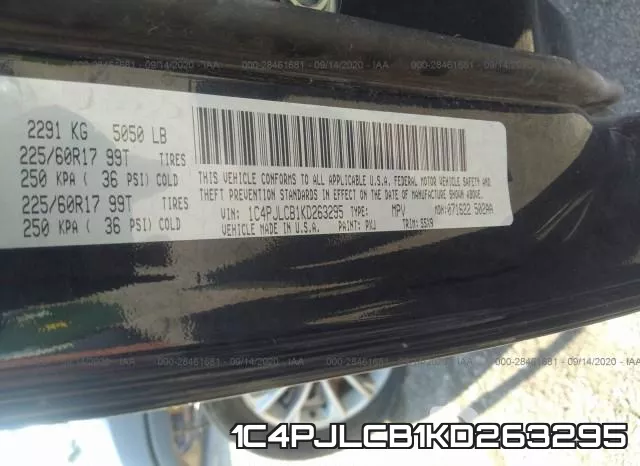 1C4PJLCB1KD263295 фото 10