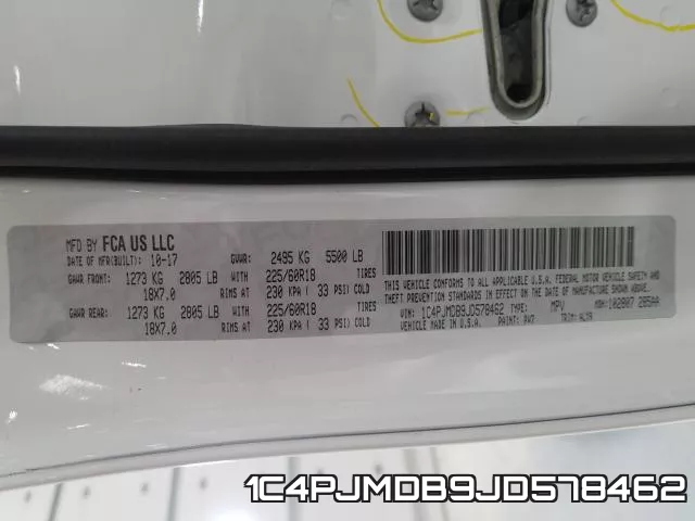 1C4PJMDB9JD578462 фото 2