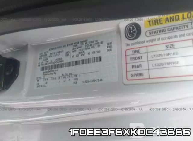 1FDEE3F6XKDC43665 фото 10